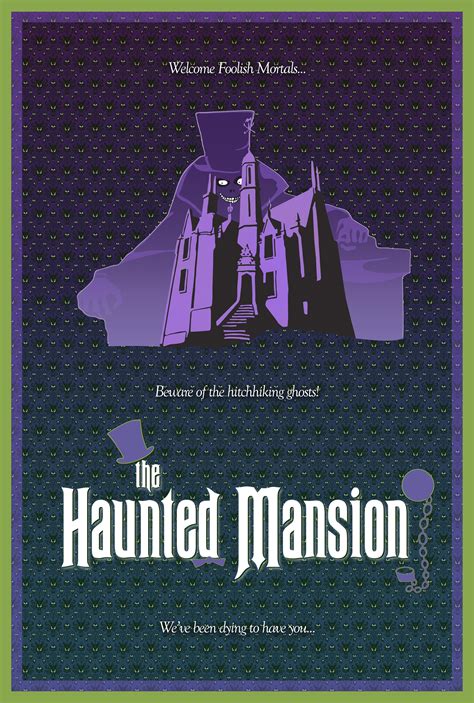 Haunted Mansion Vintage Poster