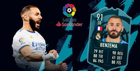 FIFA22 Karim Benzema Elegido POTM De La Liga Santander Para El