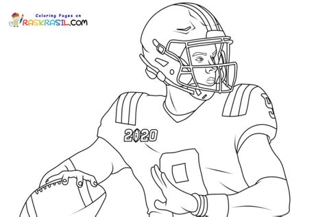 Joe Burrow Coloring Pages