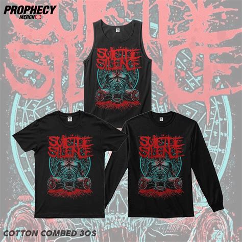 Jual KAOS MUSIC BAND SUICIDE SILENCE KAOS BAND KAOS MUSIC KAOS