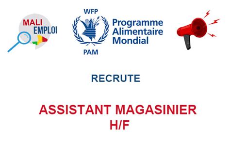 PAM RECRUTE ASSISTANT MAGASINIER H F Y A Bara Offres D Emplois Et