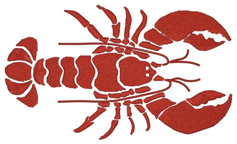 Crawfish Machine Embroidery Design Etsy