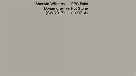 Sherwin Williams Dorian Gray Sw 7017 Vs Ppg Paint Hot Stone 1007 4