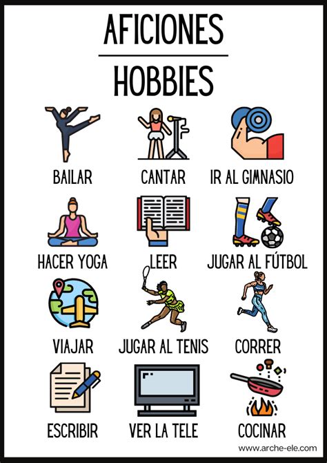 Hobbies Aficiones Artofit