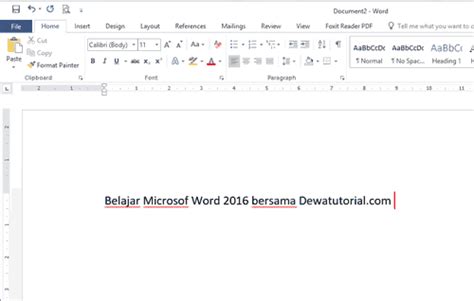 Tutorial Belajar Microsoft Word