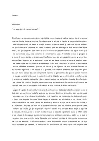 Desarrollo Triptofanito Pdf