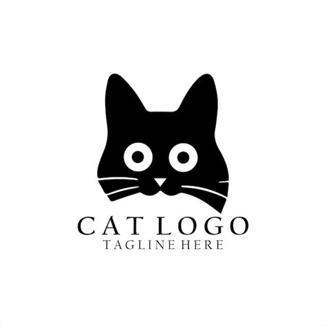 Schöne katzen logo design icon vektorvorlage Premium Vektor