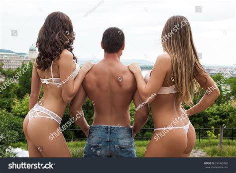 Hot Blonde Guy Sexy Brunette Girl Kissing Images Stock Photos Vectors Shutterstock