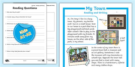 My Town Esl Beginner Reading And Writing Twinkl