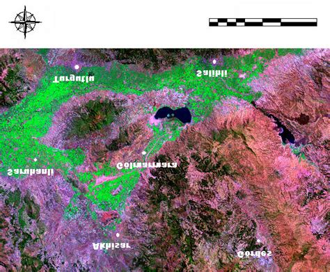 Landsat Rgb False Color Composite Image Of The Study Area