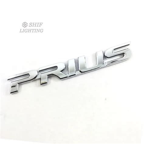 ZR 1 X Metal Chrome PRIUS Letter Logo Car Auto Rear Trunk Emblem Badge