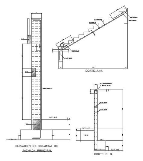 The Front Elevation View Of The 450x900mm Column Is Given For The