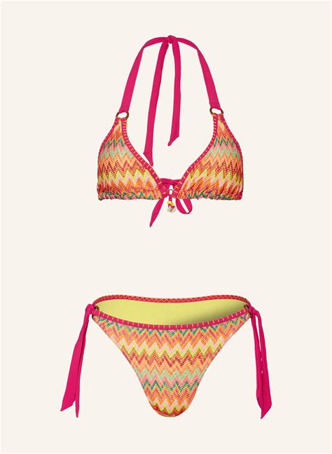 BANANA MOON Triangel Bikini ATOA LIKOSIMA in orange pink grün
