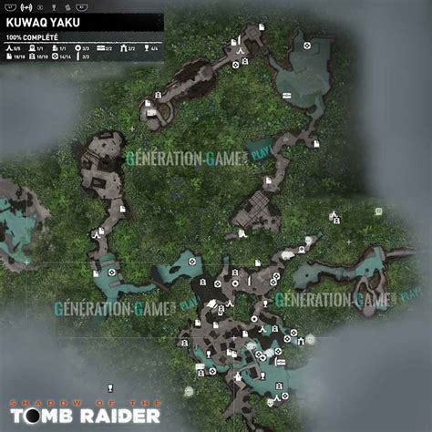 Wiki Shadow of the Tomb Raider Kuwaq Yaku avec carte complète de la