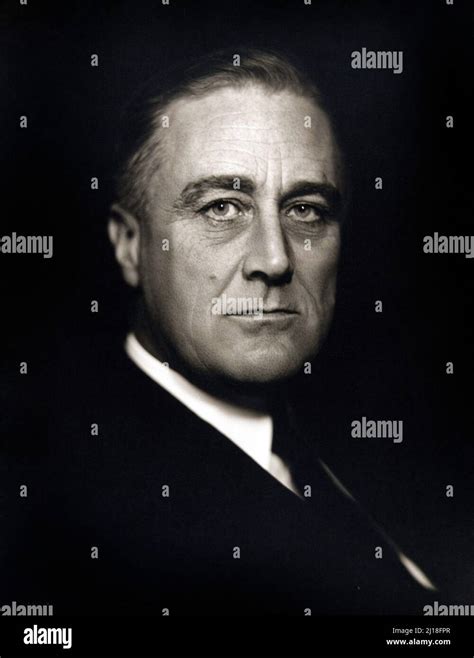 Portrait Of Franklin D Roosevelt 1882 1945 The 32nd President Of The