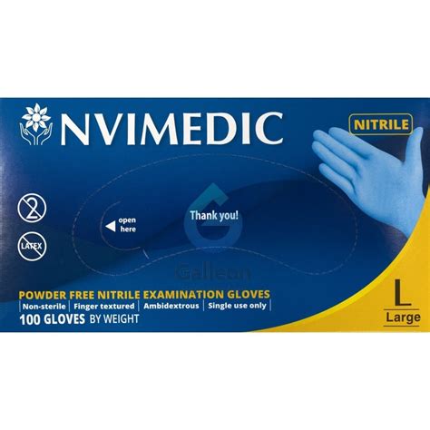 Blue Nitrile Gloves Powder Free Disposable Gloves From Galleon