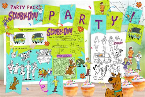 Scooby Doo Party Pack Printable Birthday Party Pack Kids Party