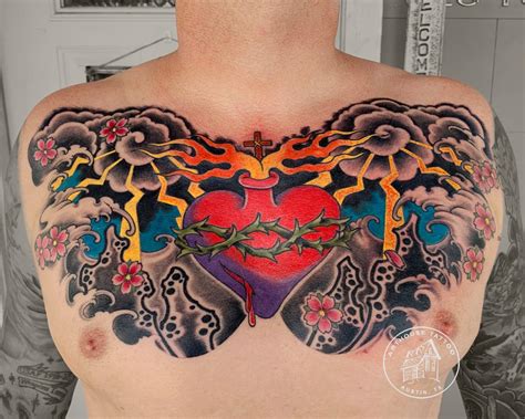 Traditional Chest Tattoo