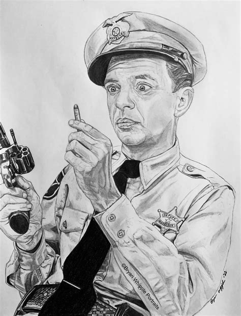 Barney Fife Don Knotts Andy Griffith Show Original Art Gicleé Prints Etsy