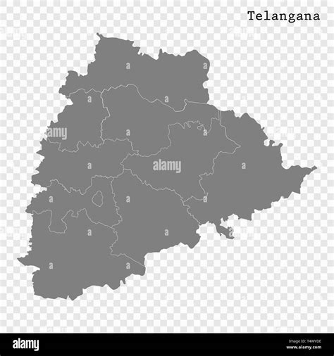 Telangana districts map Stock Vector Images - Alamy