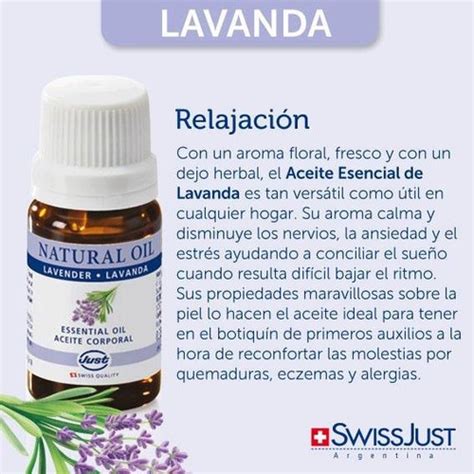 Aceite Esencial Lavanda Ml Swiss Just Puro S En Mercado