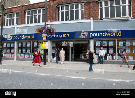 East Ham High Street, London Borough of Newham. Poundworld Stock Photo ...