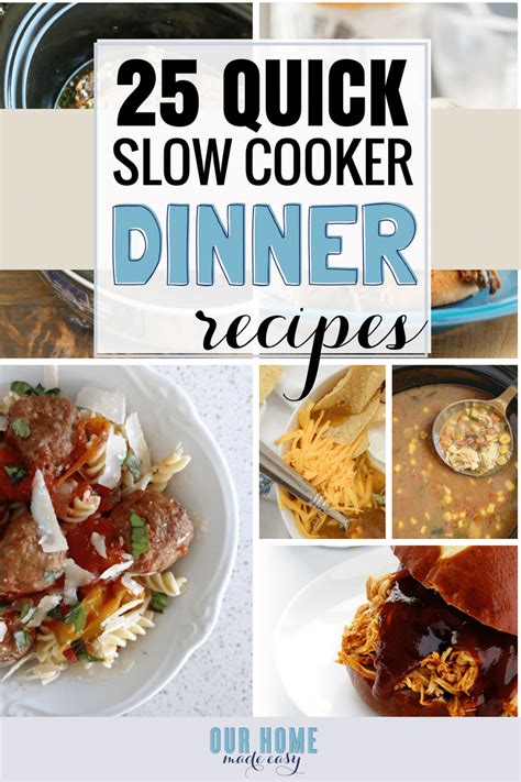 25 Easy Slow Cooker Recipes for Busy Families – Our Home Made Easy