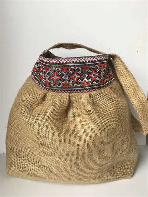 Linen Bag With Embroideryed Pattern Handmade Bag от Aqafia на Etsy