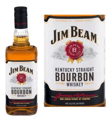 Whisky Jim Beam Bourbon White L Mercadolibre