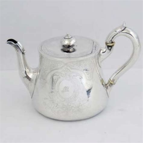 Lot 241 Victorian Silver Teapot