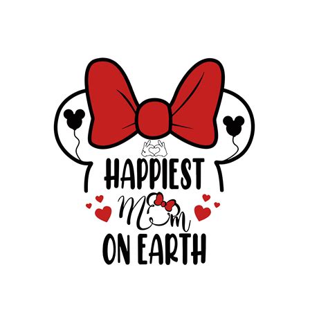 Happiest Mom On Earth Mickey Face Svg Mom Mickey Svg Disne Inspire