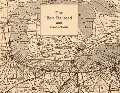 Erie Railroad System Map