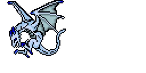 Ice Dragon Pixel Art