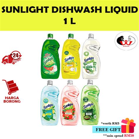 Sunlight Dishwashing Liquid 900ml Pencuci Pinggan 900ml Limelemonnatureanti Bacterial