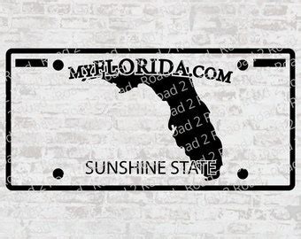 Blank Florida License Plate Template - Etsy