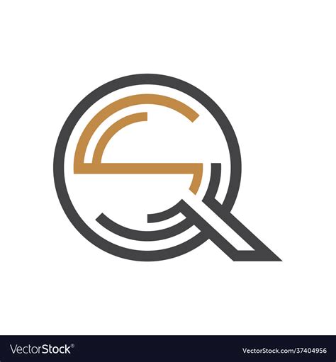 Initial Letter Qs Logo Or Sq Design Royalty Free Vector