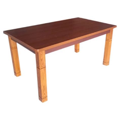 Plywood Rectangular Brown Wooden Centre Table Without Storage At Best