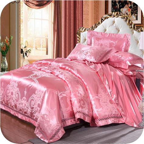 Jacquard Silk Cotton Luxury Bedding Set King Size Queen Bed