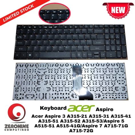 Jual Keyboard Acer Aspire 3 A315 41 A315 21 A315 51 52 53 Aspire 5