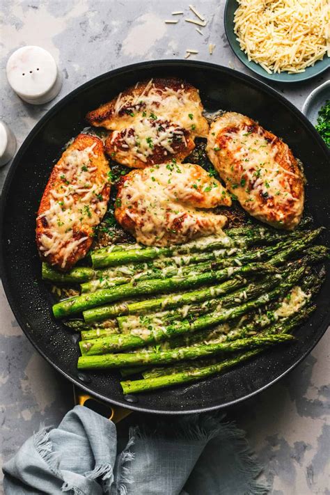 Garlic Parmesan Chicken & Asparagus - Recipe expert