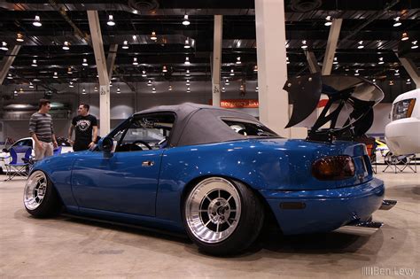 Slammed Blue Miata At Wekfest Chicago Benlevy