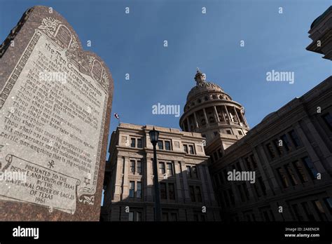 Ten Commandments monument on the grounds of the Texas State Capitol ...