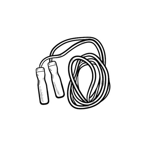 Premium Vector Jumping Rope Hand Drawn Outline Doodle Icon Skipping