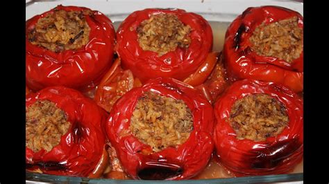 Recept Za Punjene Paprike Sa Mesom Stuffed Peppers With Meat Youtube