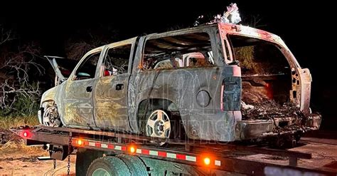 Hoy Tamaulipas Tamaulipas Localizan Camioneta Calcinada Con Paquetes