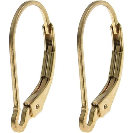 Amazon Beadnova K Gold Filled Leverback Earring Hooks Pcs