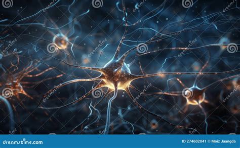 Concept of Neurons from the Human Brain Stock Illustration ...