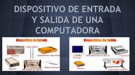 Dispositivo De Entrada Y De Salida De Una Computadora