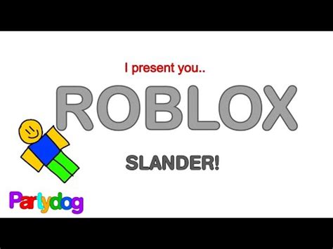 Roblox Slander Youtube