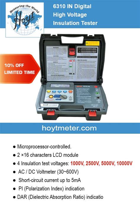 6310 IN Digital High Voltage Insulation Tester High Voltage Digital